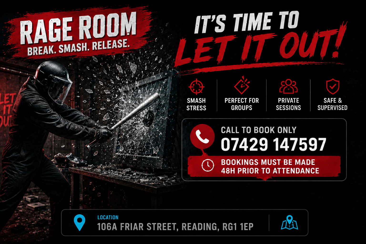 Rage Room Reading experience and booking details